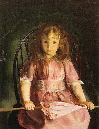 Jean in a Pink Dress 1921 - George Bellows reproduction oil painting