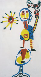 Children Playing 1950 - Karel Appel