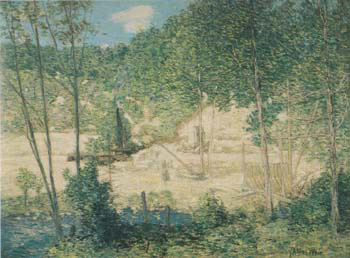 The Building of the Dam 1908 - Julian Alden Weir reproduction oil painting