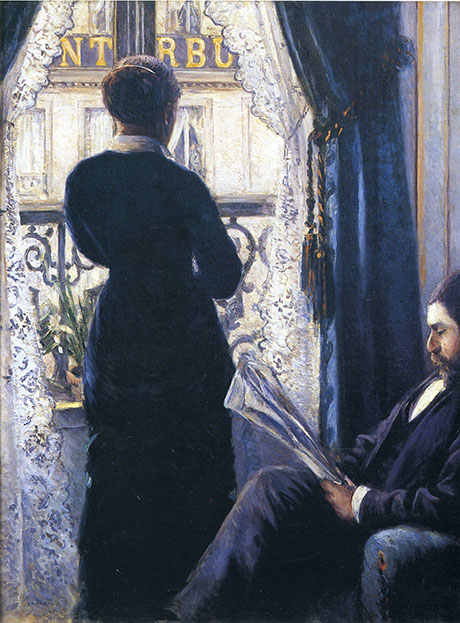 Interior Woman at the Window 1880 - Gustave Caillebotte reproduction oil painting