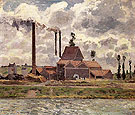 Factory near Pontoise 1873 - Camille Pissarro