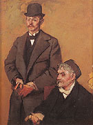 Henri Rouart and His Son Alexis c1895 - Edgar Degas