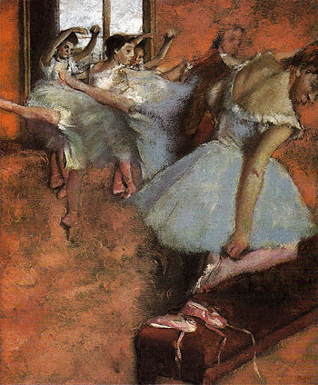 The Dance Class c1880 - Edgar Degas reproduction oil painting