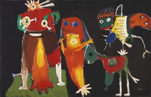 Hip Hip Hooray 1949 - Karel Appel reproduction oil painting