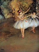 Two Dancers on the Stage 1874 - Edgar Degas