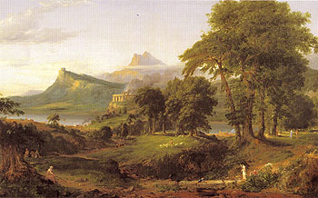 The Pastoral or Arcadian State 1834 - Thomas Cole reproduction oil painting