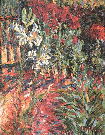 The Garden 1906 - Karl Schmidt-Rottluff reproduction oil painting