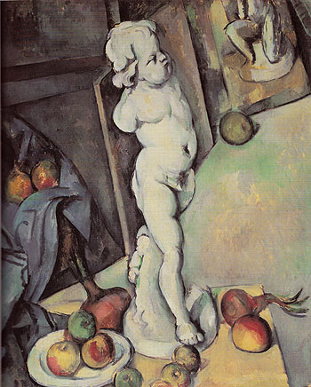 Still Life with Plaster Cupid c1895 - Paul Cezanne reproduction oil painting