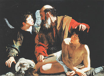 The Sacrifice of Isaac 1596 - Caravaggio reproduction oil painting