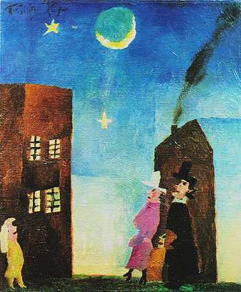 The Stargazers 1916 - Lyonel Feininger reproduction oil painting