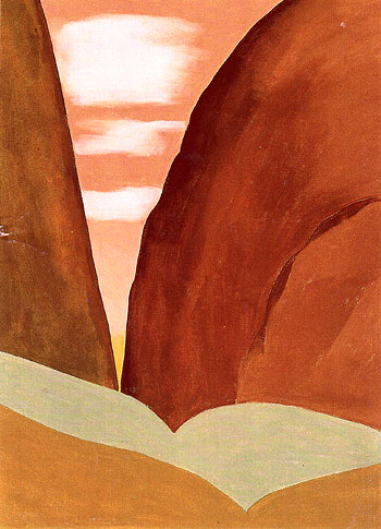 Canyon No II c1965 - Georgia O'Keeffe reproduction oil painting