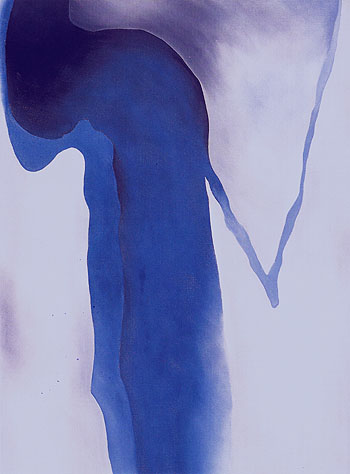 Blue Black And Grey 1960 - Georgia O'Keeffe reproduction oil painting