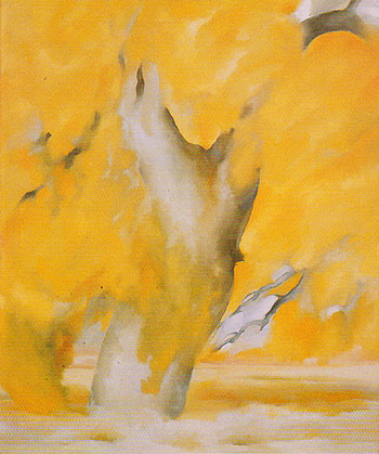 Yellow Cottonwoods 1946 - Georgia O'Keeffe reproduction oil painting