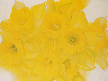 Yellow Jonquils No 2 1936 - Georgia O'Keeffe reproduction oil painting