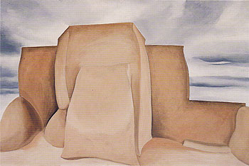 Ranchos Church New Mexico 1930 - Georgia O'Keeffe reproduction oil painting