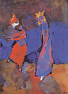 King and Dancing Woman - Emile Nolde