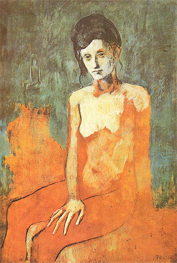 Seated Nude 1905 - Pablo Picasso reproduction oil painting