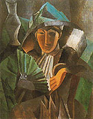 Woman with Fan 1909 - Pablo Picasso