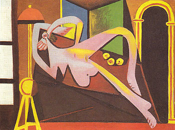 Reclining Woman 1929 - Pablo Picasso reproduction oil painting