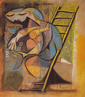 Woman with Doves 1930 - Pablo Picasso reproduction oil painting