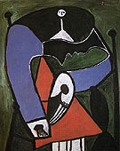 Seated Woman in an Armchair 1948 - Pablo Picasso