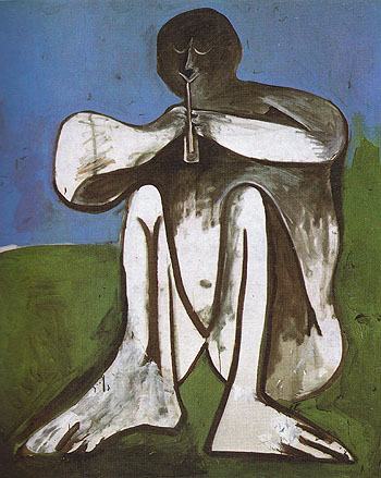 Flute Player 1962 - Pablo Picasso reproduction oil painting