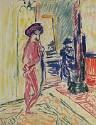 Marguet Painting a Nude c1904 - Henri Matisse