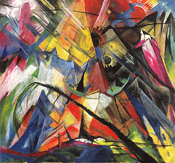 Tyrol c1913 - Franz Marc reproduction oil painting