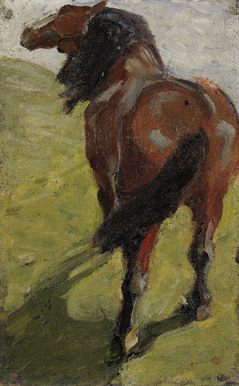 Study of a Horse c1908 - Franz Marc reproduction oil painting