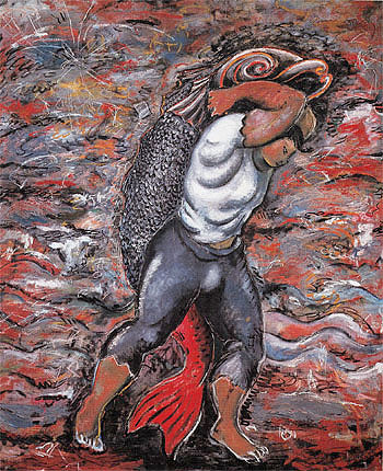 Water Bearer 1981 - Sandro Chia reproduction oil painting