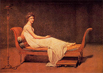 Madame Recamier 1800 - Jacques Louis David reproduction oil painting