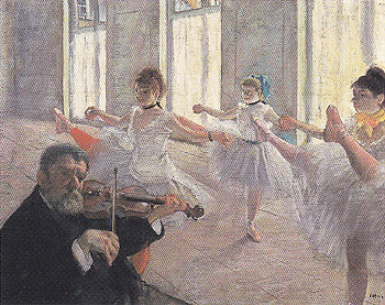 The Rehearsal c1873 - Edgar Degas reproduction oil painting