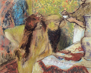 Woman at Her Toilette 1894 - Edgar Degas reproduction oil painting