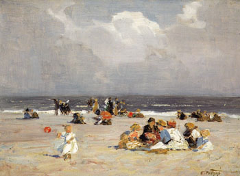 Blue Skies - Edward Henry Potthast reproduction oil painting