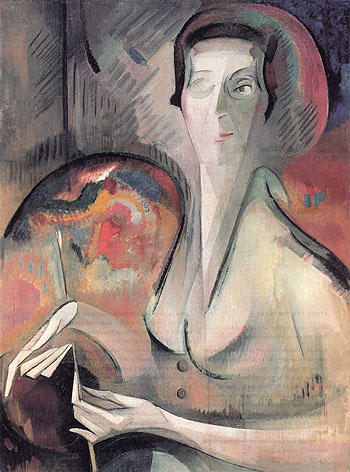 Self Portrait 1917 - Alice Bailly reproduction oil painting