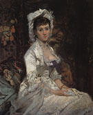 Portrait of a Woman in White c1873 - Eva Gonzales