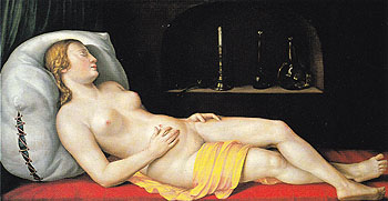 A Sleeping Woman 1544 - George Pencz reproduction oil painting