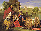 The Holy Family with the Infant Saint John the Baptist and Saint Elizabeth c1650 - Nicolas Poussin