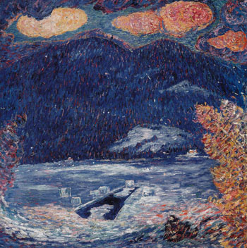 The Ice Hole Maine c1908 - Marsden Hartley reproduction oil painting