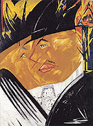 Portrait of Mikhail Larionov 1913 - Natalia Gontcharova