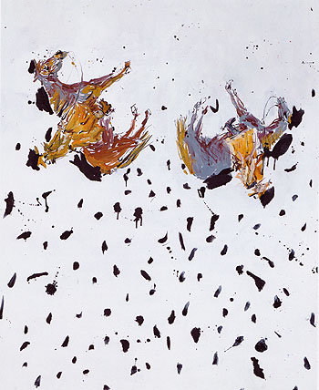 The Snow in Wintertime 2003 - George Baselitz reproduction oil painting