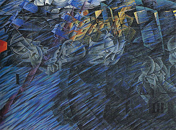 States of Mind II Those Who Go 1911 - Umberto Boccioni reproduction oil painting