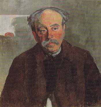 Portrait of the Douanier Rousseau 1914 - Robert Delaunay reproduction oil painting