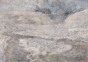 The Brook Greenwich Connecticut c1890 - John Henry Twachtman reproduction oil painting