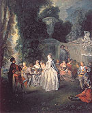 Fetes Venitiennes c1718 - Jean Antoine Watteau