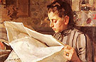 Emma Zorn Lasande 1887 - Anders Zorn