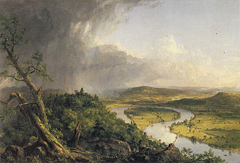 View from Mount Holyoke Northampton Massachusetts after a Thunderstorm 1836 - Thomas Cole reproduction oil painting