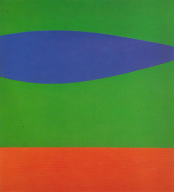 Blue Green Red c1962 - Ellsworth Kelly reproduction oil painting