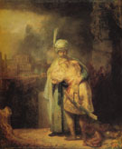 David and Jonathan 1642 - Rembrandt Van Rijn