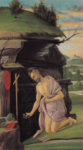 St Jerome 1490 - Sandro Botticelli reproduction oil painting